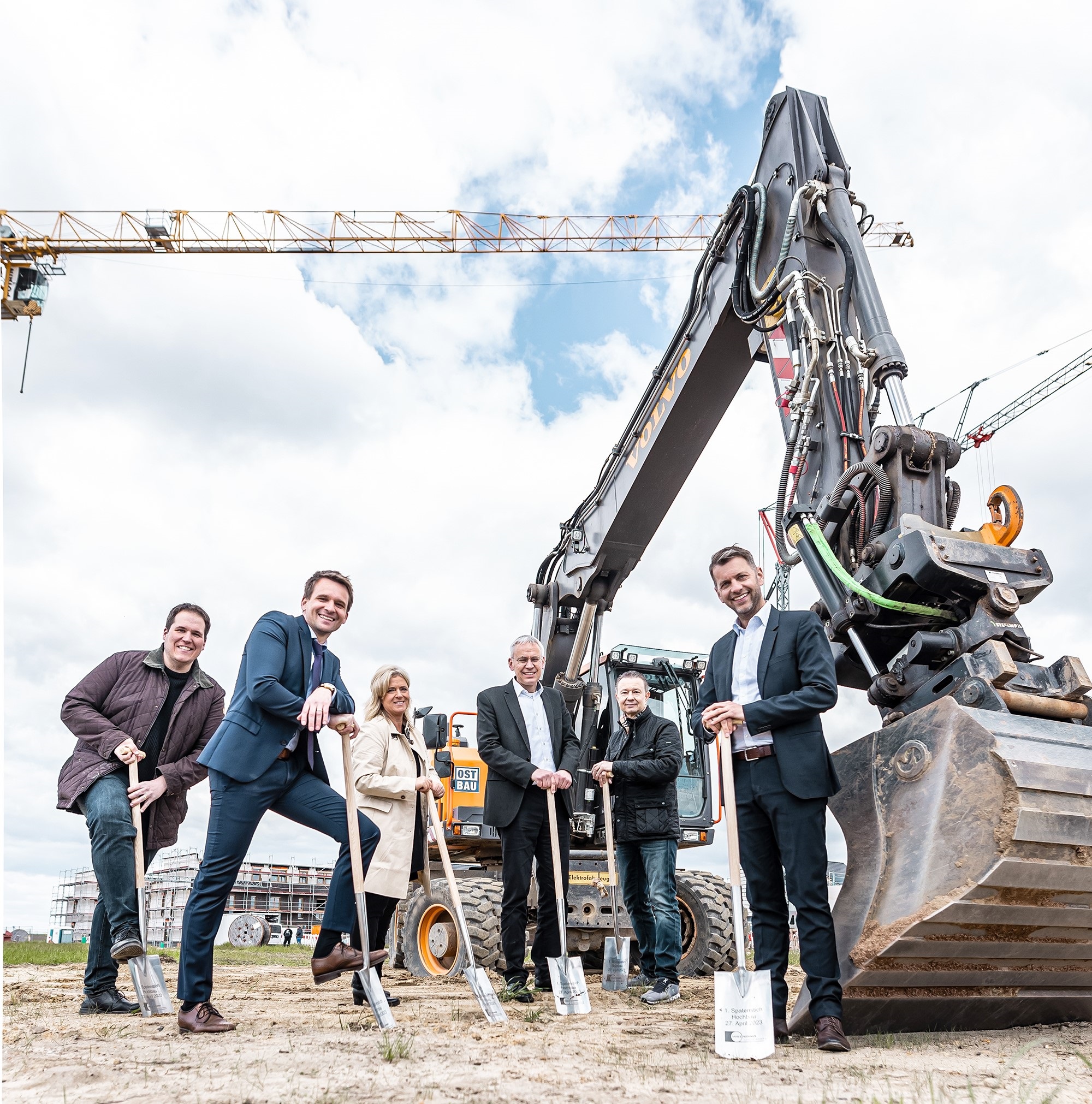 Spatenstich für den Mietwohnungsbau im Quartier 3