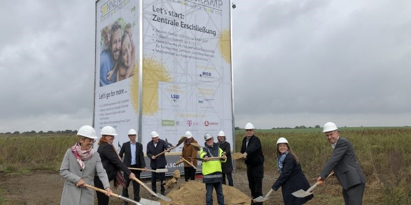 Foto Spatenstich Erschließung Sonnenkamp