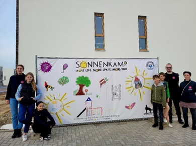 Kinderbauschild im Sonnenkamp
