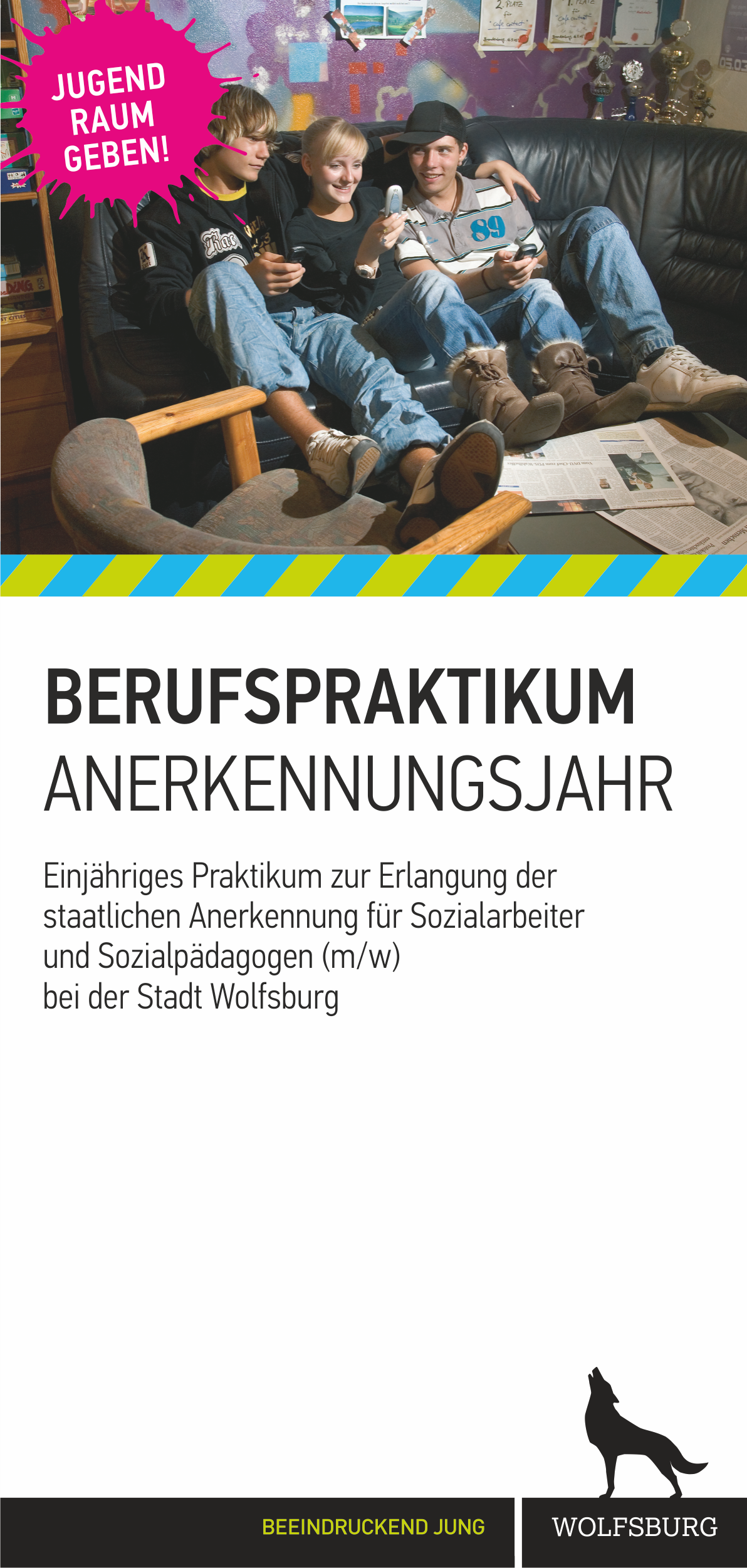 Deckblatt Flyer "Anerkennungsjahr"