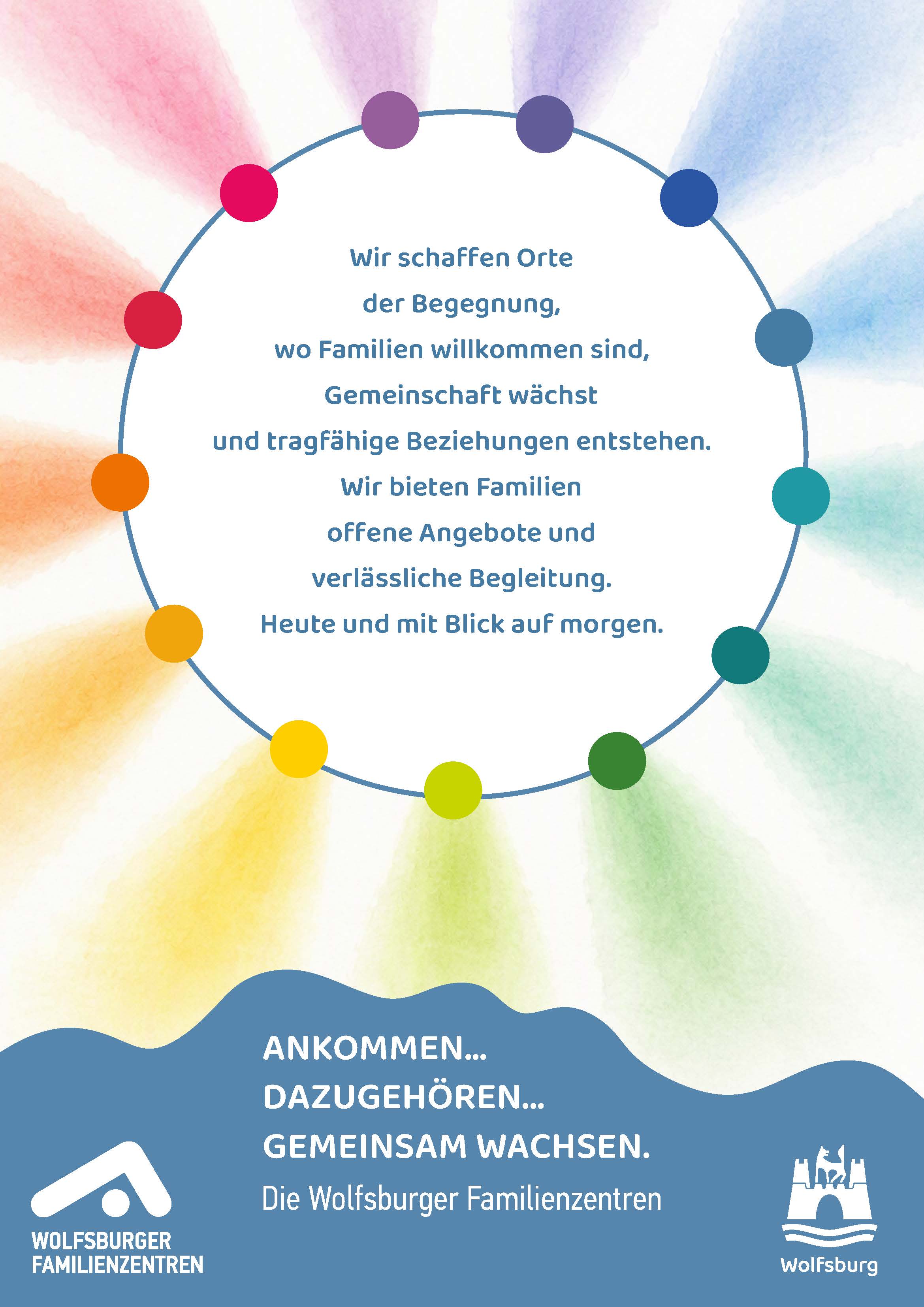 Plakat Mission der Kinder- und Familienzentren