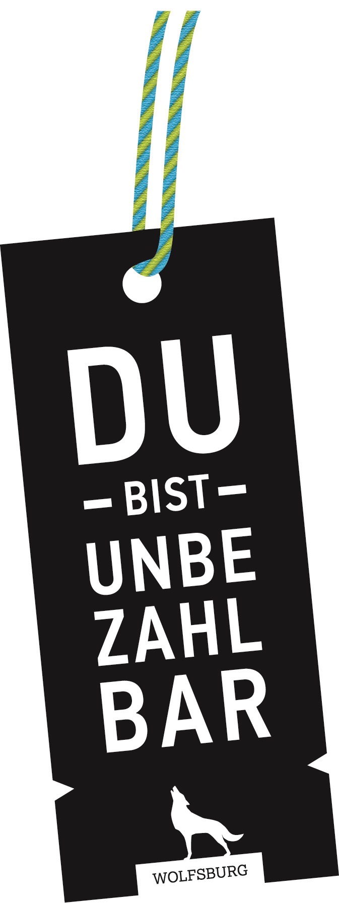Label mit Schriftzug Du bist unbezahlbar