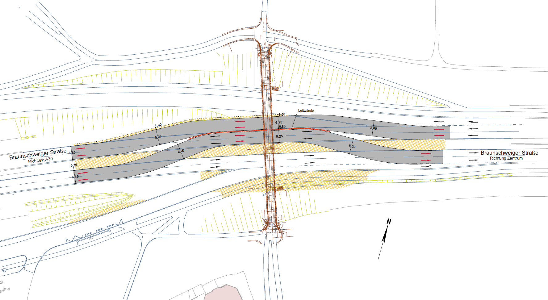 Verkehrsführung Bauphase 2