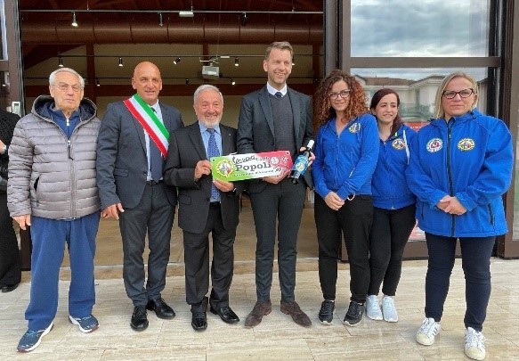 Lord Mayor Dennis Weilmann on a trip to Italy in 2022