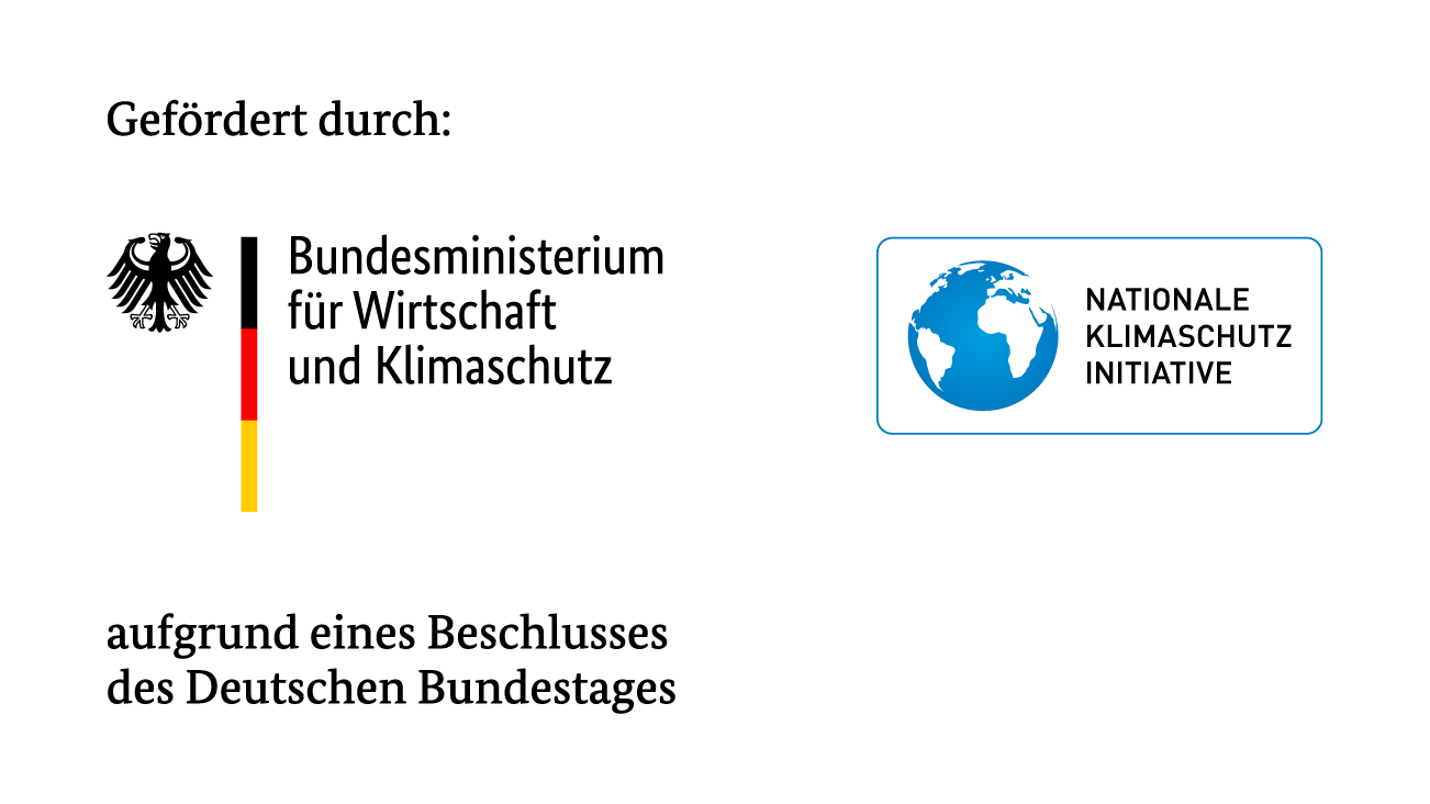 Logos of Federal Ministry for Economic Affairs and Climate Protection and National Climate Protection Initiative