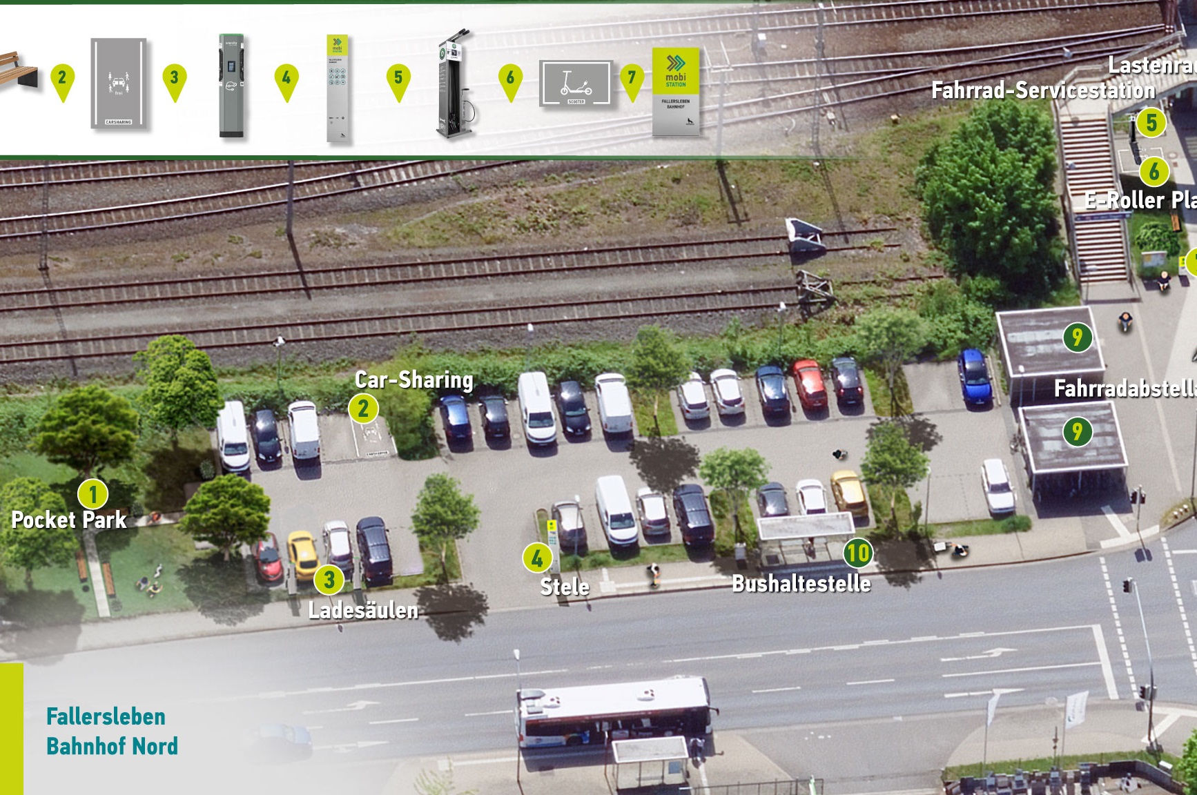 Fallersleben Bahnhof Nordseite