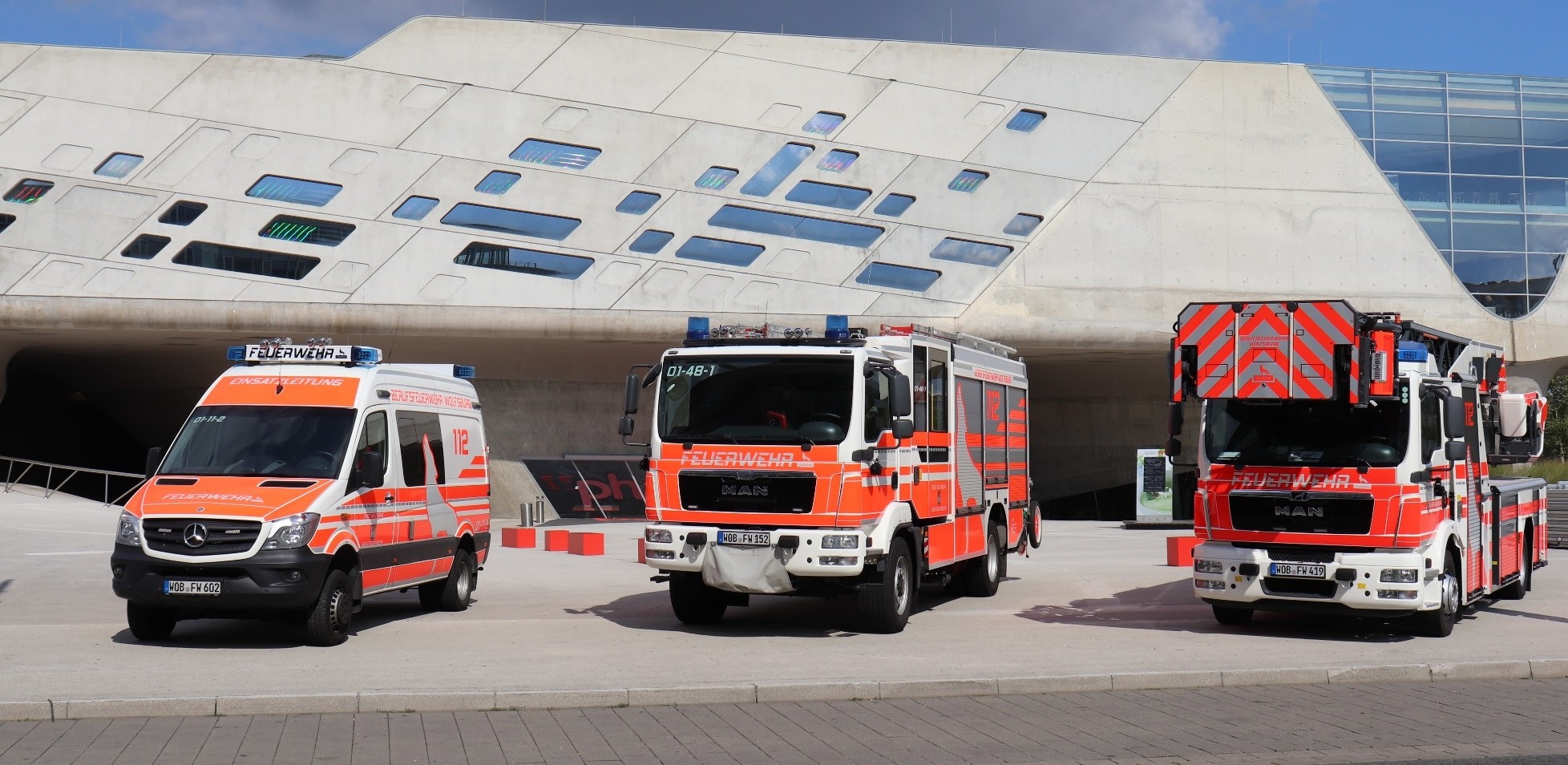 Löschfahrzeuge der Feuerwehr Wolfsburg