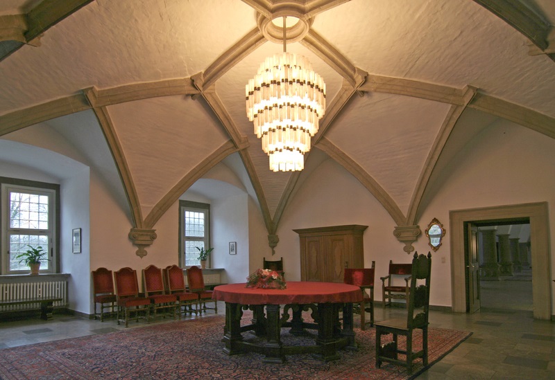 View of the court arbor in Wolfsburg Castle
