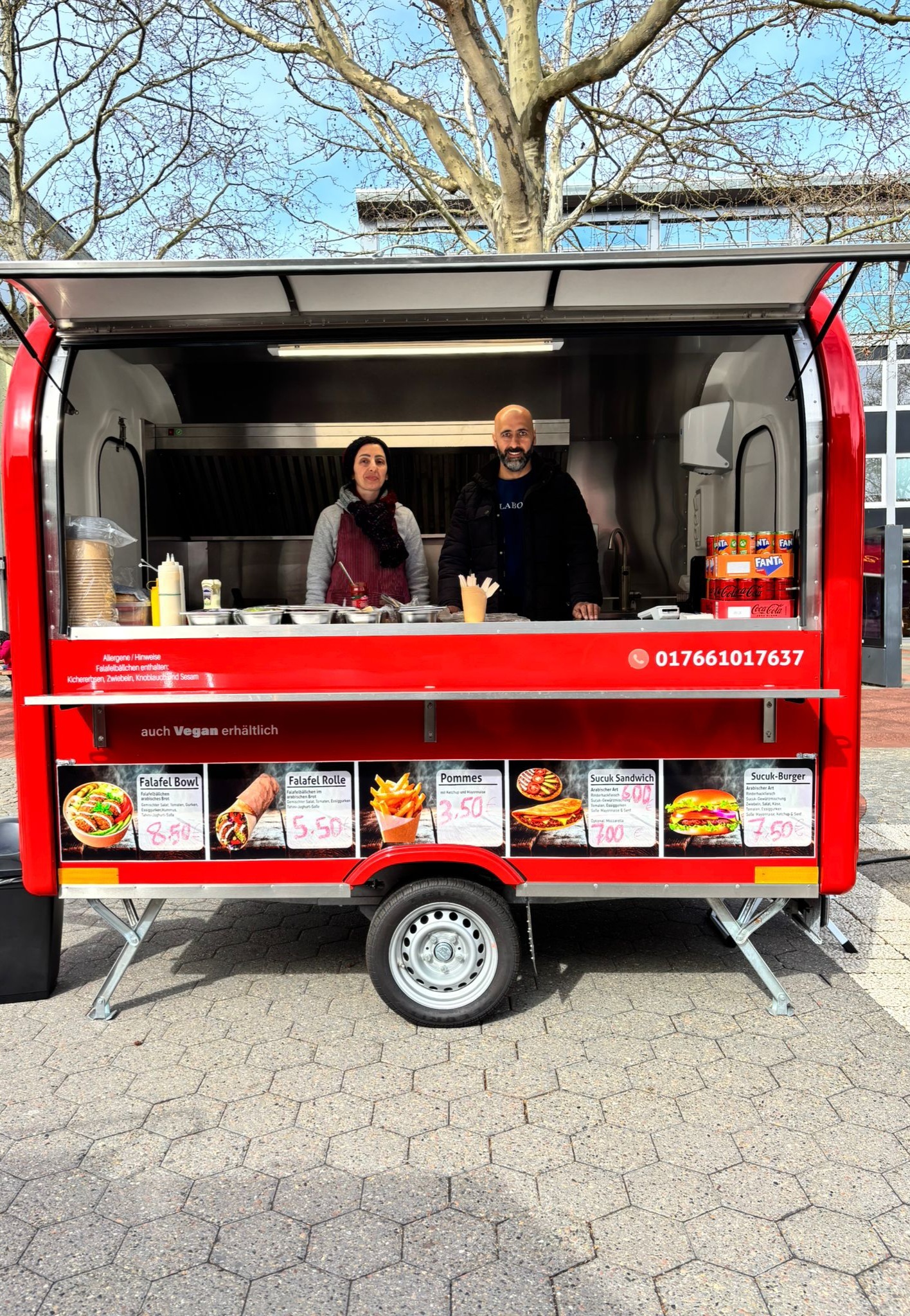 Verkaufsstand von Helal Leckerbissen