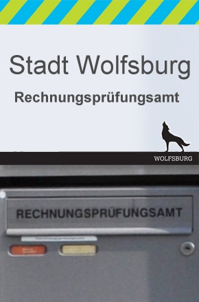 Das Türschild und der Briefkasten des Rechnungsprüfungsamtes