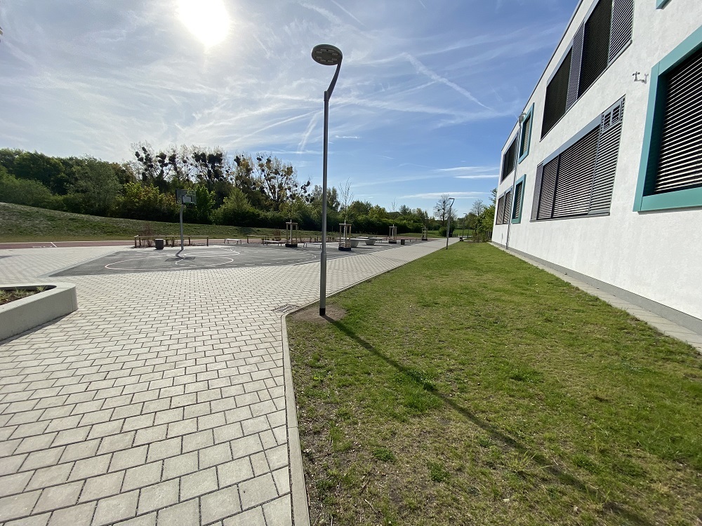 Exterior view of the Beetle School