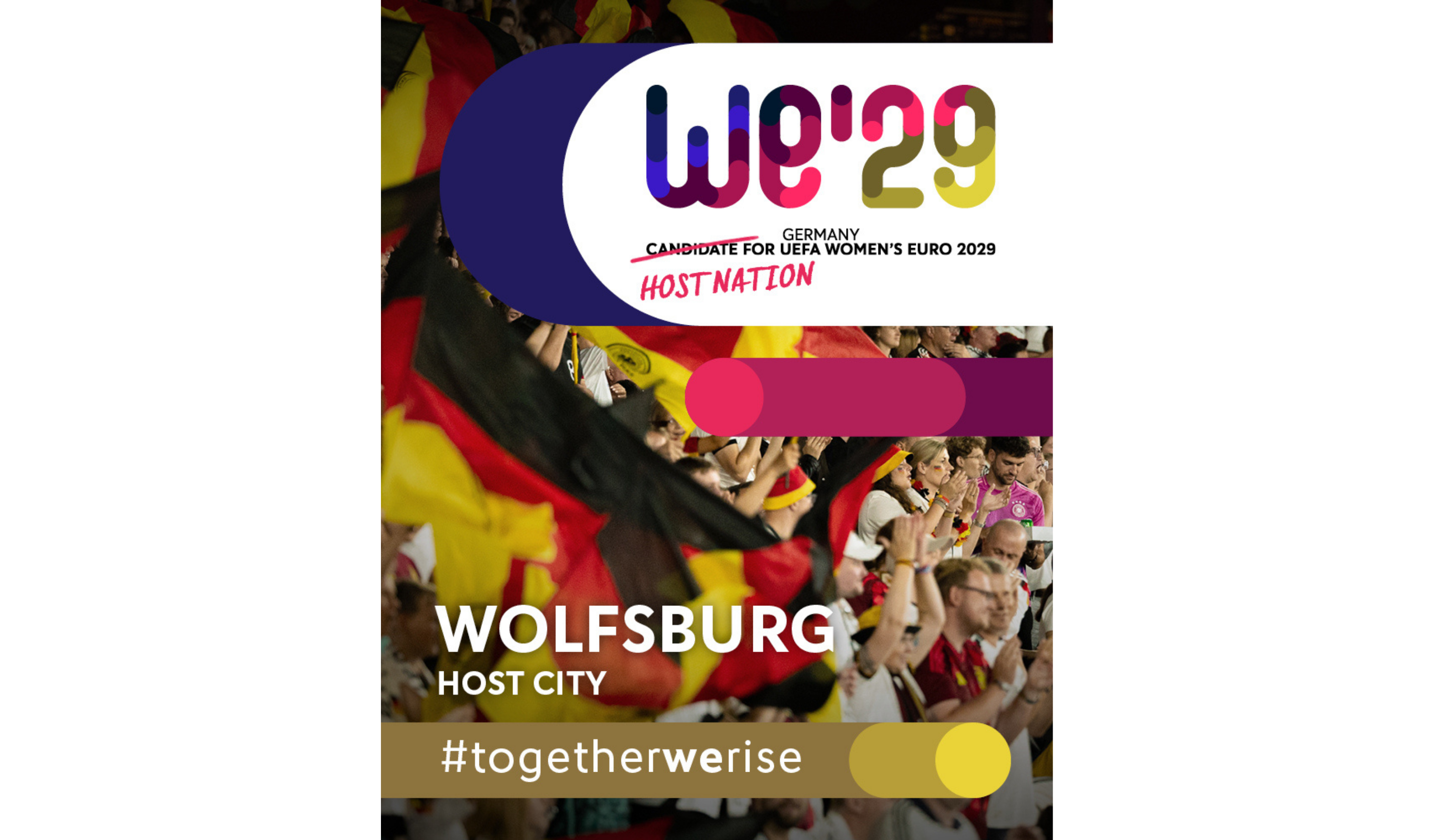 Logo WM 2029 und Stadt Wolfsburg