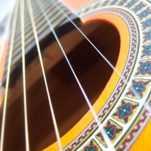 One guitar