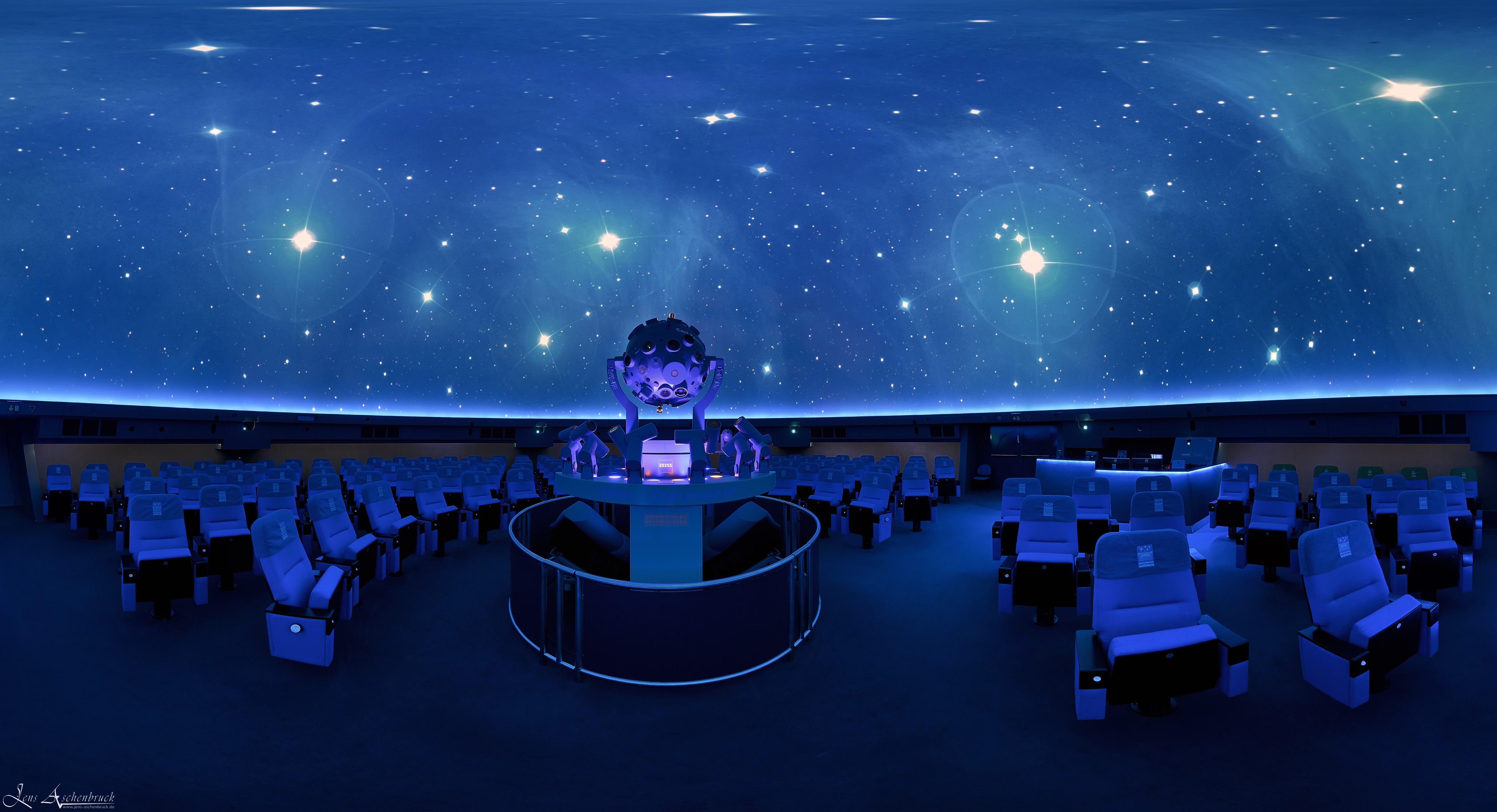 Interior view of the planetarium