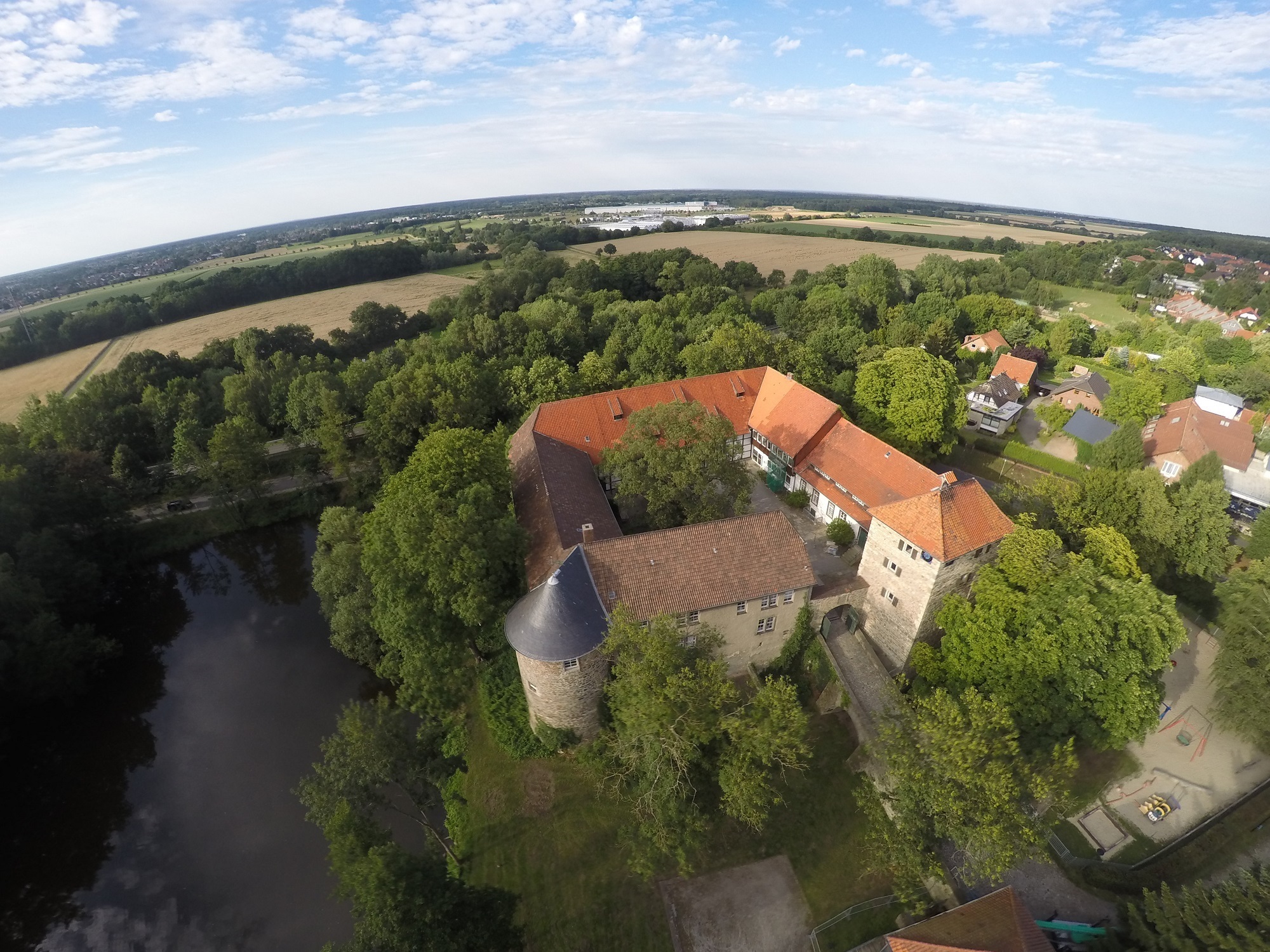 Luftaufnahme Burg Neuhaus