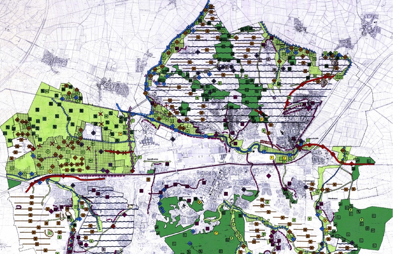 Example map from the landscape framework plan; graphic: Lower Nature Conservation Authority Wolfsburg