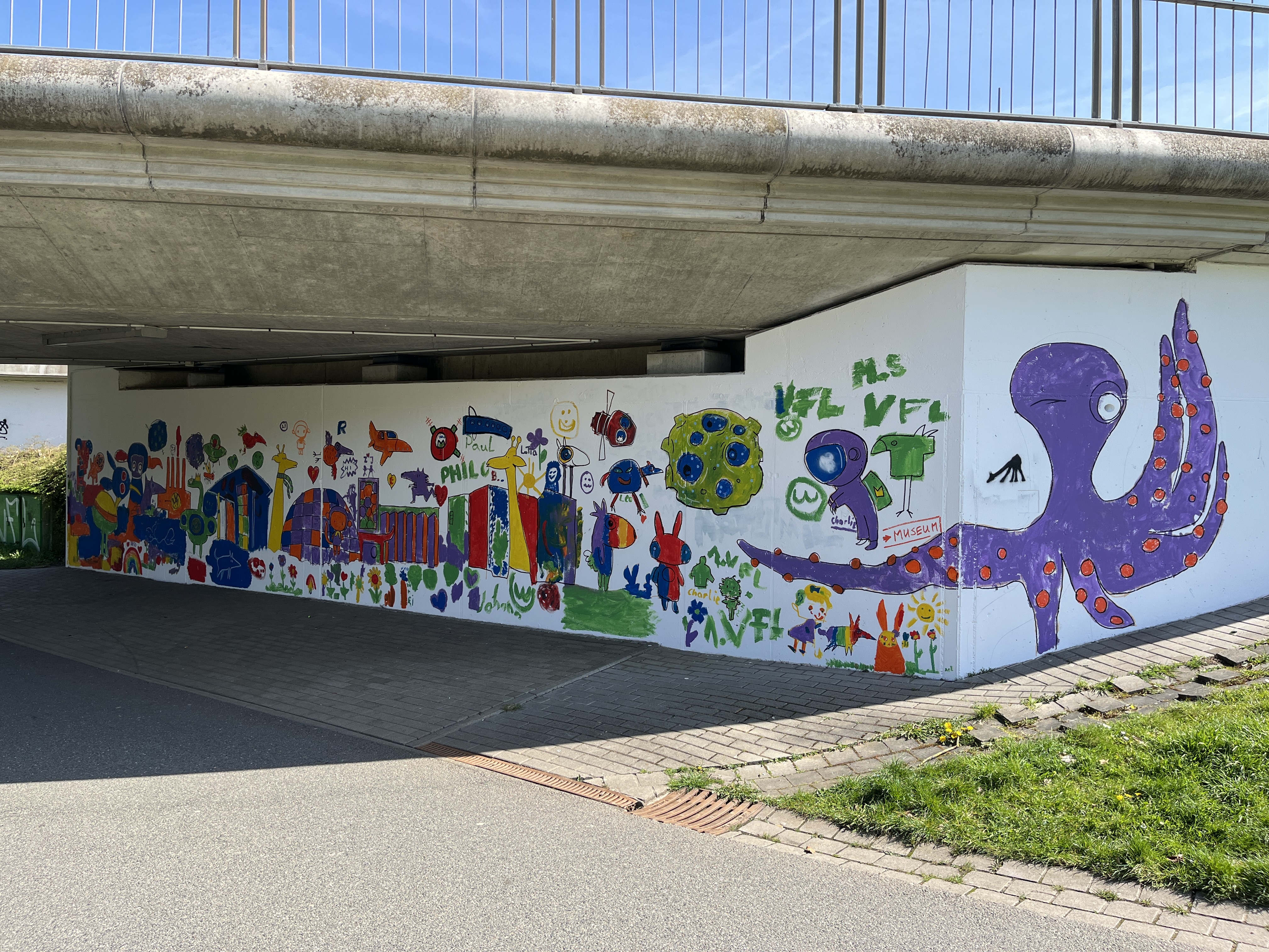 Kunstprojekt im „Kulturtunnel“ ; Foto: WMG Wolfsburg