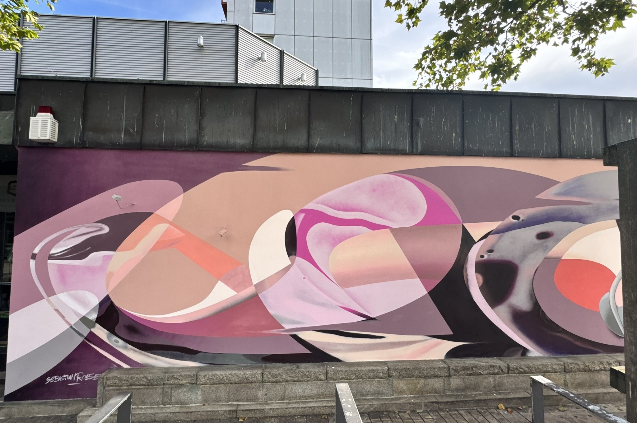 Fassadenkunst in der Porschestraße – Porschestraße 33