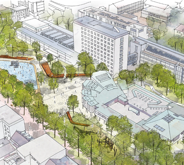 Visualisierung Rathausplatz