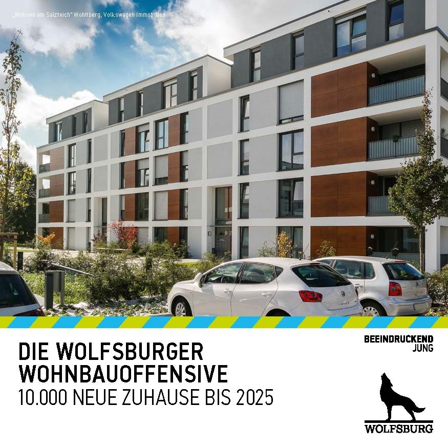 Cover page of the brochure "The Wolfsburg Housing Offensive