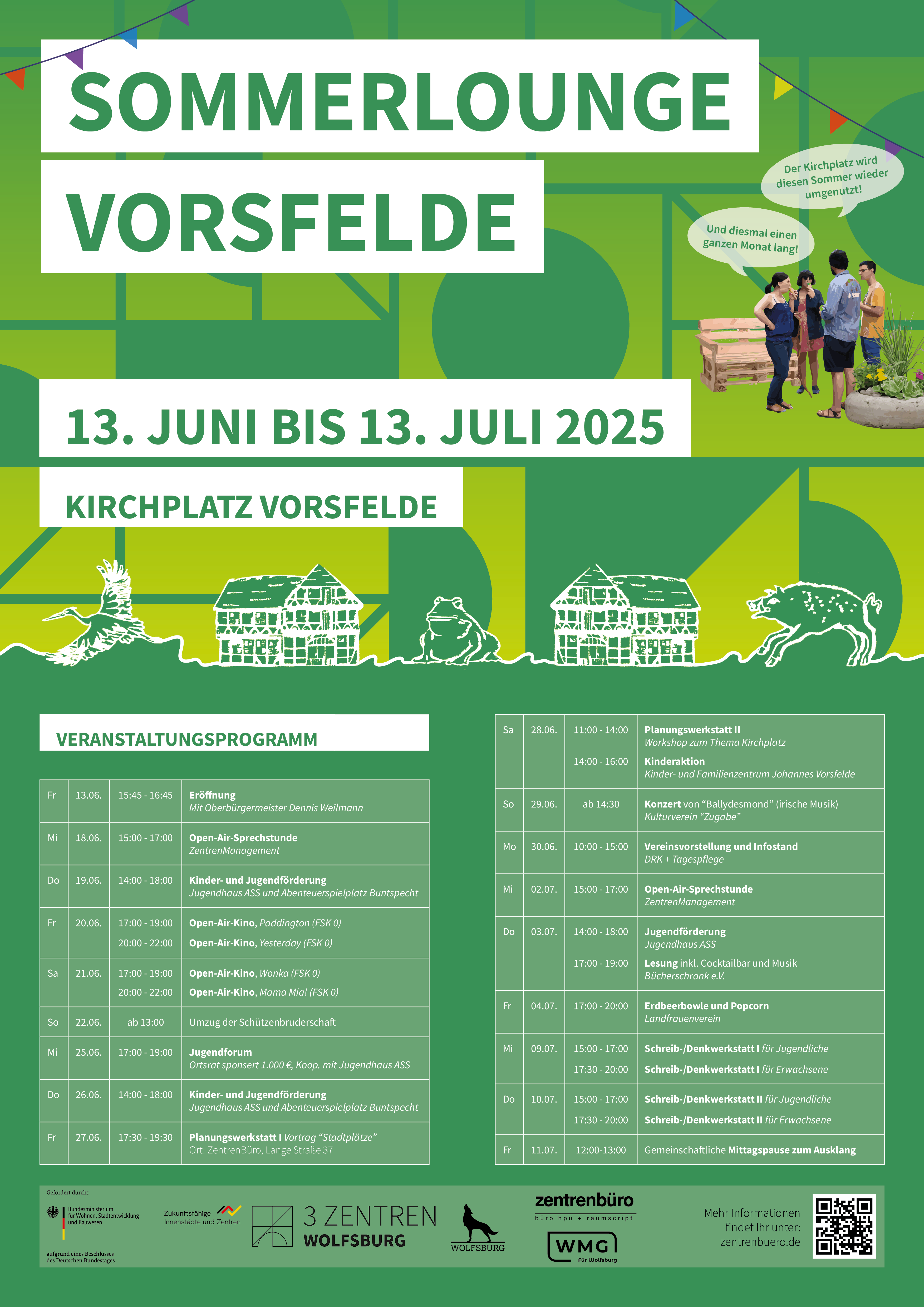 Plakat der Sommerlounge Vorsfelde