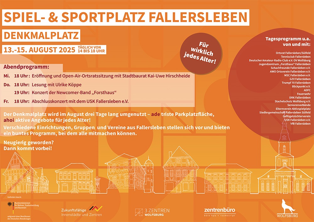 Fallersleben playground and sports field poster
