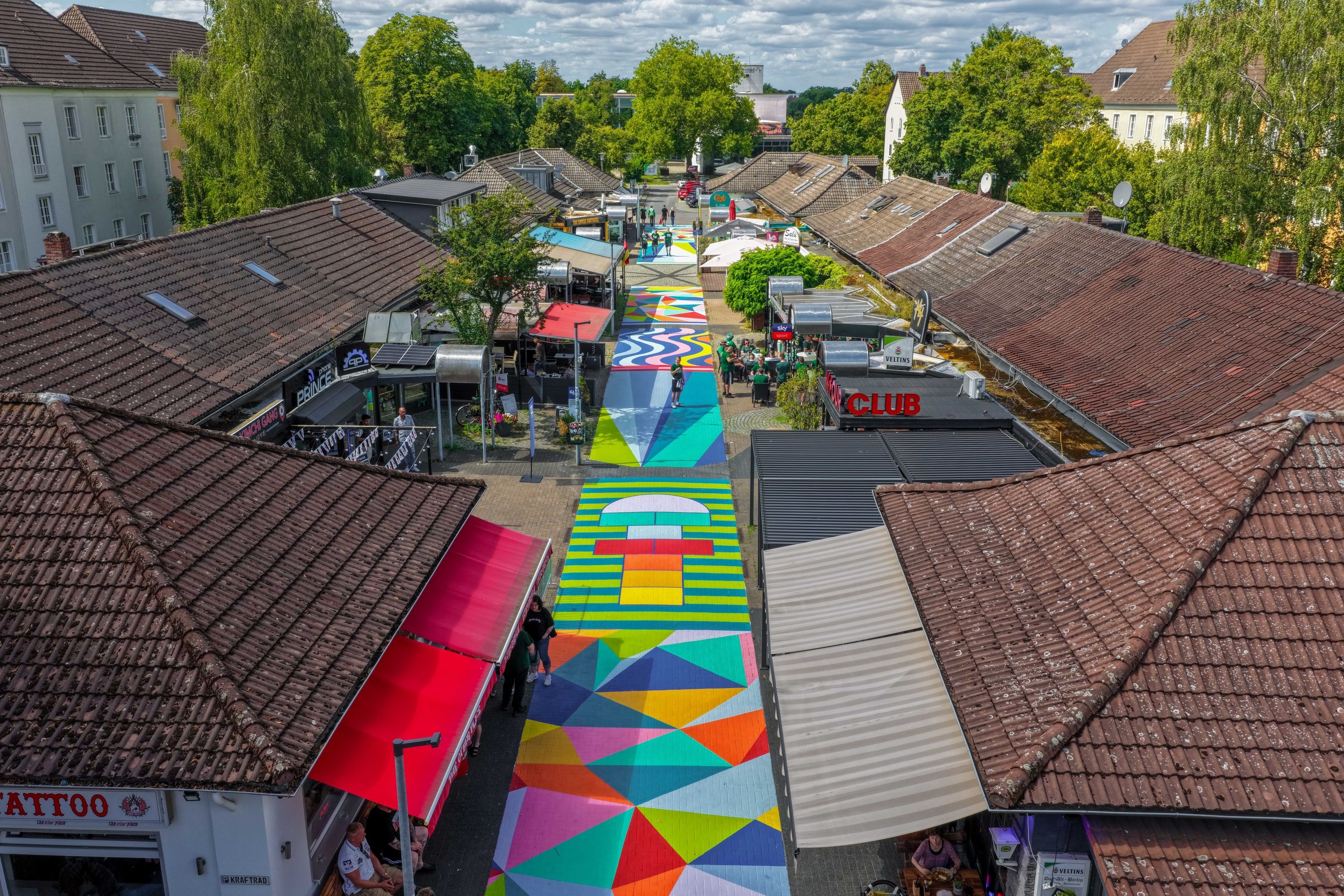 Kaufhof Bodenbemalung