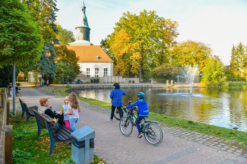 Schlossteich Fallersleben; Foto: WMG Wolfsburg