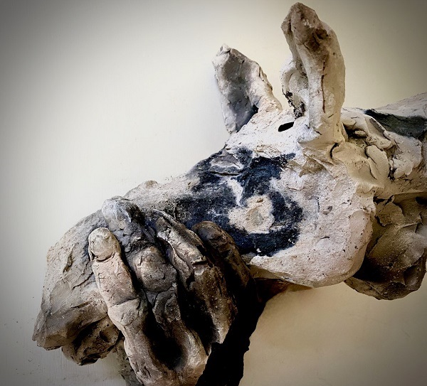 Horse head with hand by iLeukefeld