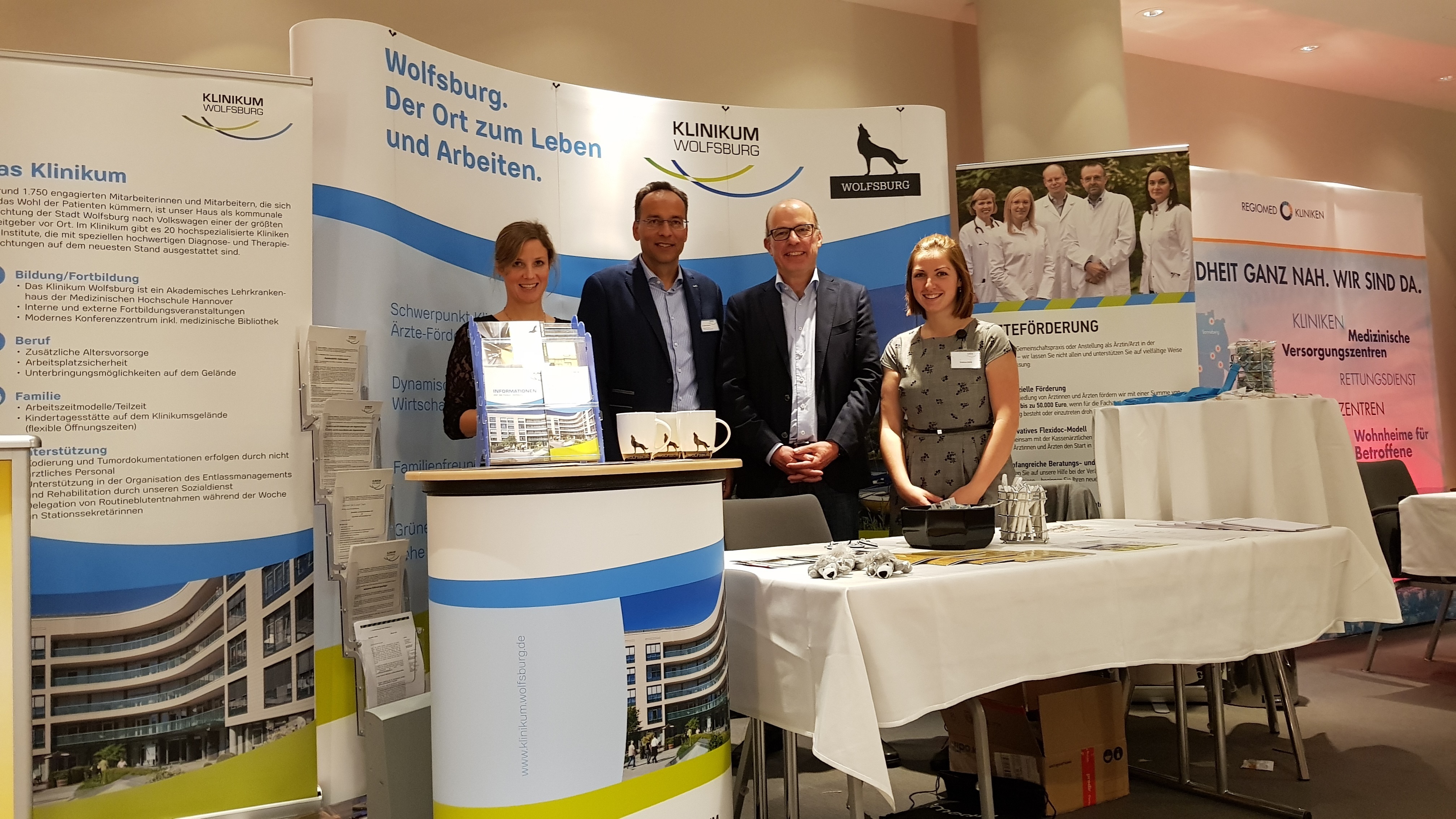 Der Stand des Klinikums auf der Messe in Prag