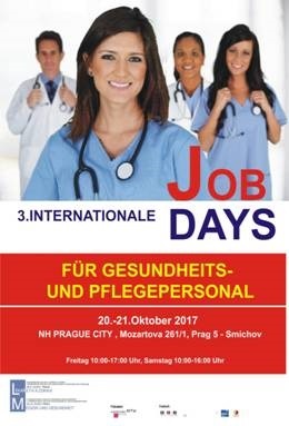 Plakat 3. Internationale Job Days Prag