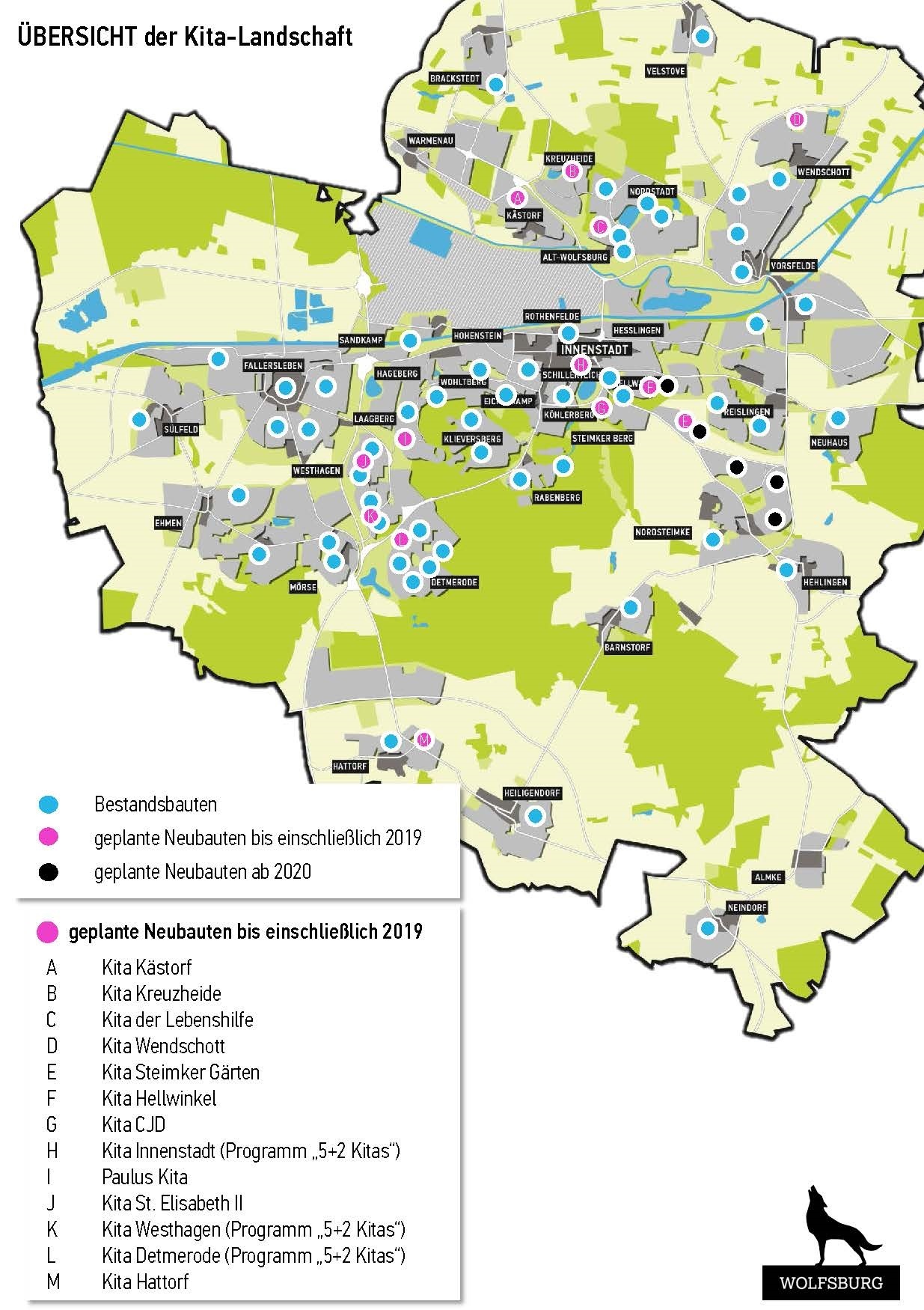 Wolfsburg Karte