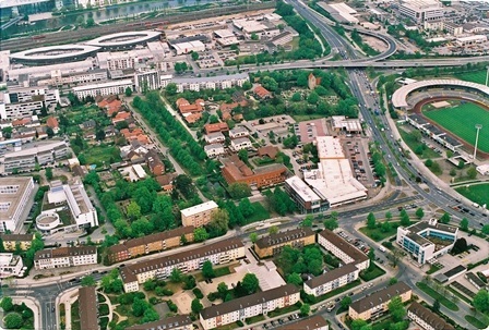 Luftaufnahme der Stadtteile Heßlingen und Rothenfelde
