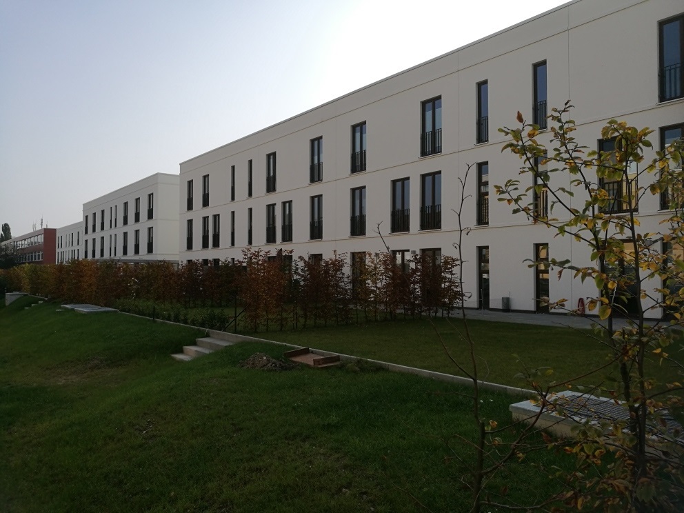 Bild eines Wohnhauses im Lessingpark