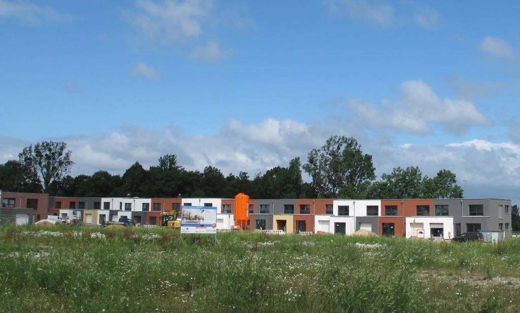 Teilansicht des Wohnprojektes "Wohnen am Stadtwald"