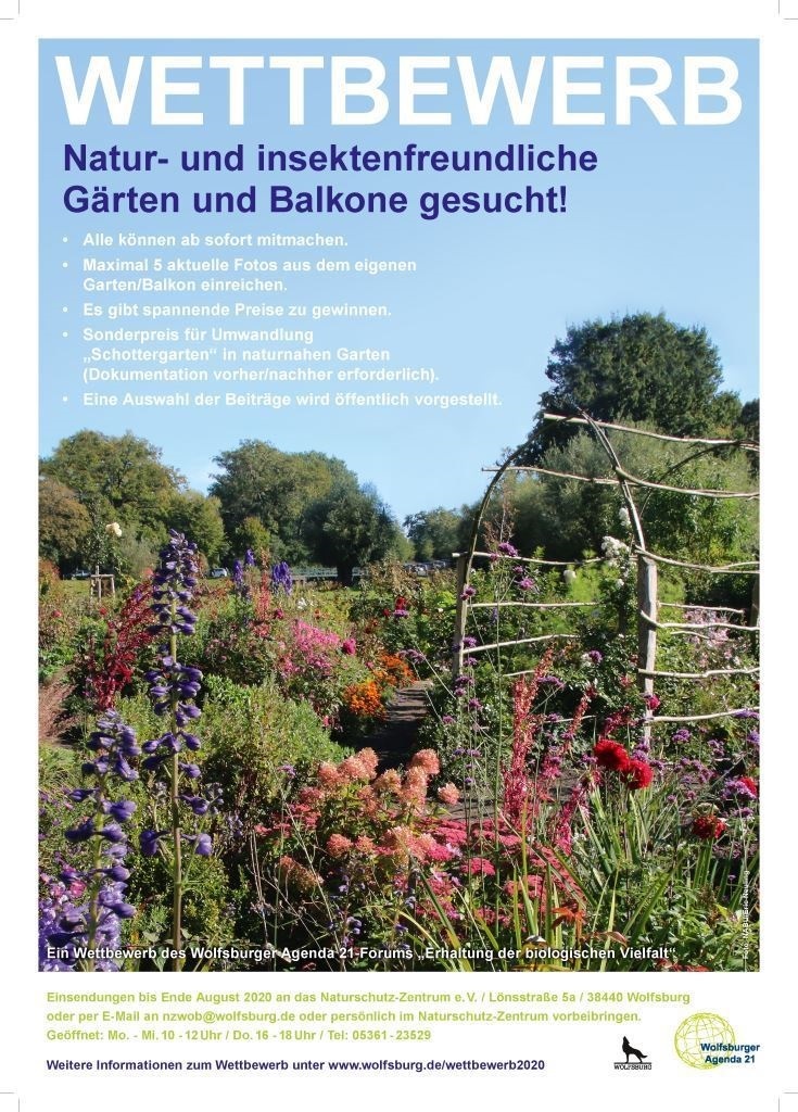 Plakat Wettbewerb Insektenfreundliche Gärten und Balkone