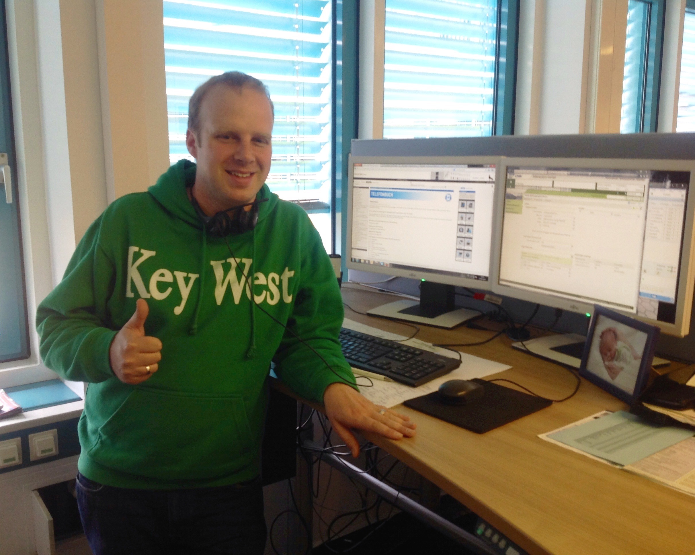 Ein Mitarbeiter des Service Centers
