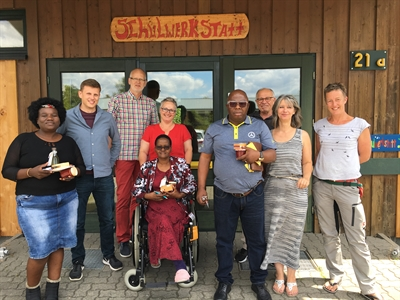 S&uuml;dafrikanische Delegation in der Wolfsburger Schulwerkstatt 