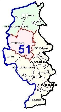 Karte des Wahlkreis 51